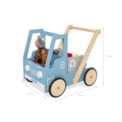 Trolley 'Tipper Truck Fred' - Blau/Natur