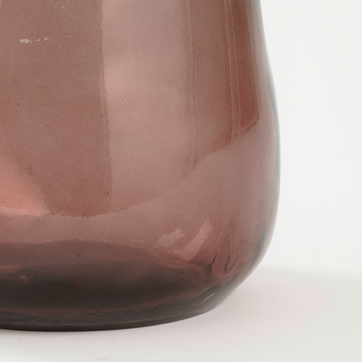 Vase 'Pinto' - H51 x Ø22 cm - Recycled Glass - Dark brown