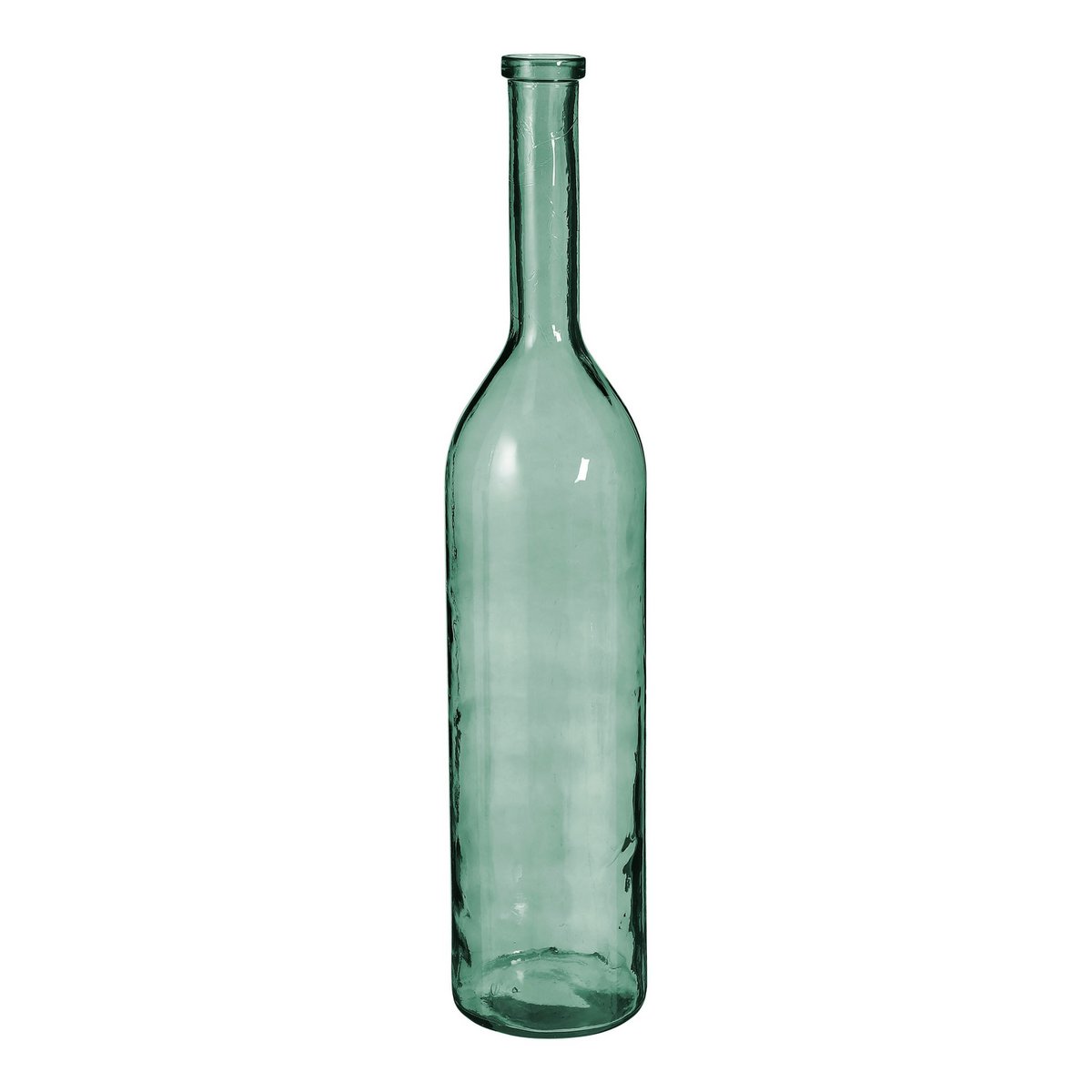 Flaschenvase 'Rioja' - H100 x Ø21 cm - Recyceltes Glas - Grün