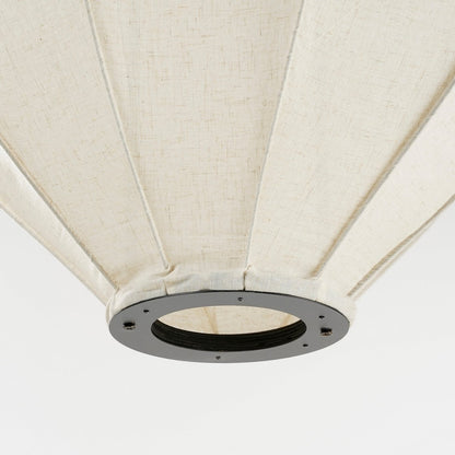 Hanglamp 'Pego' - H94 x Ø70 cm - Linnen - Off White