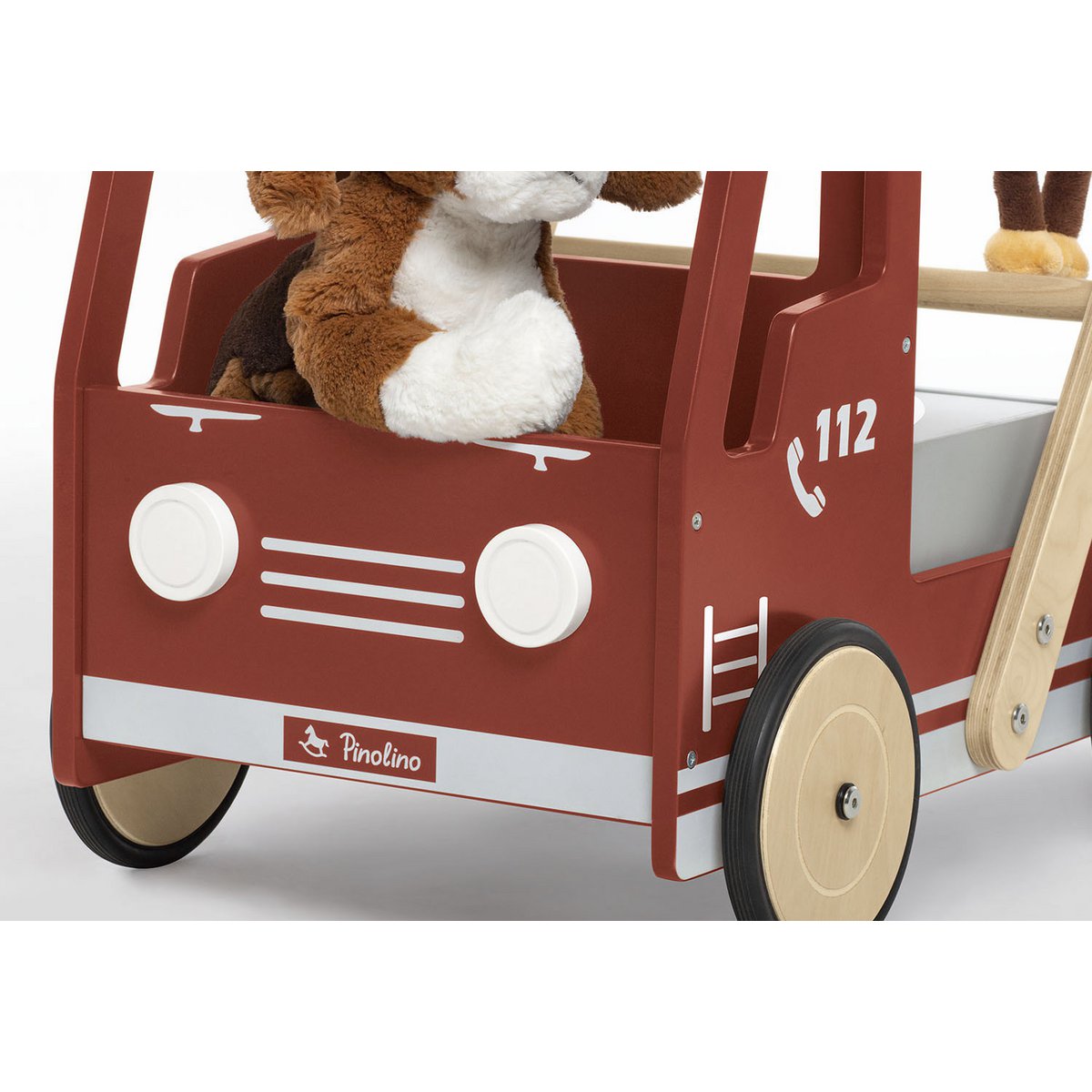 Carriage 'Fire Truck Fred' - Red/Natural