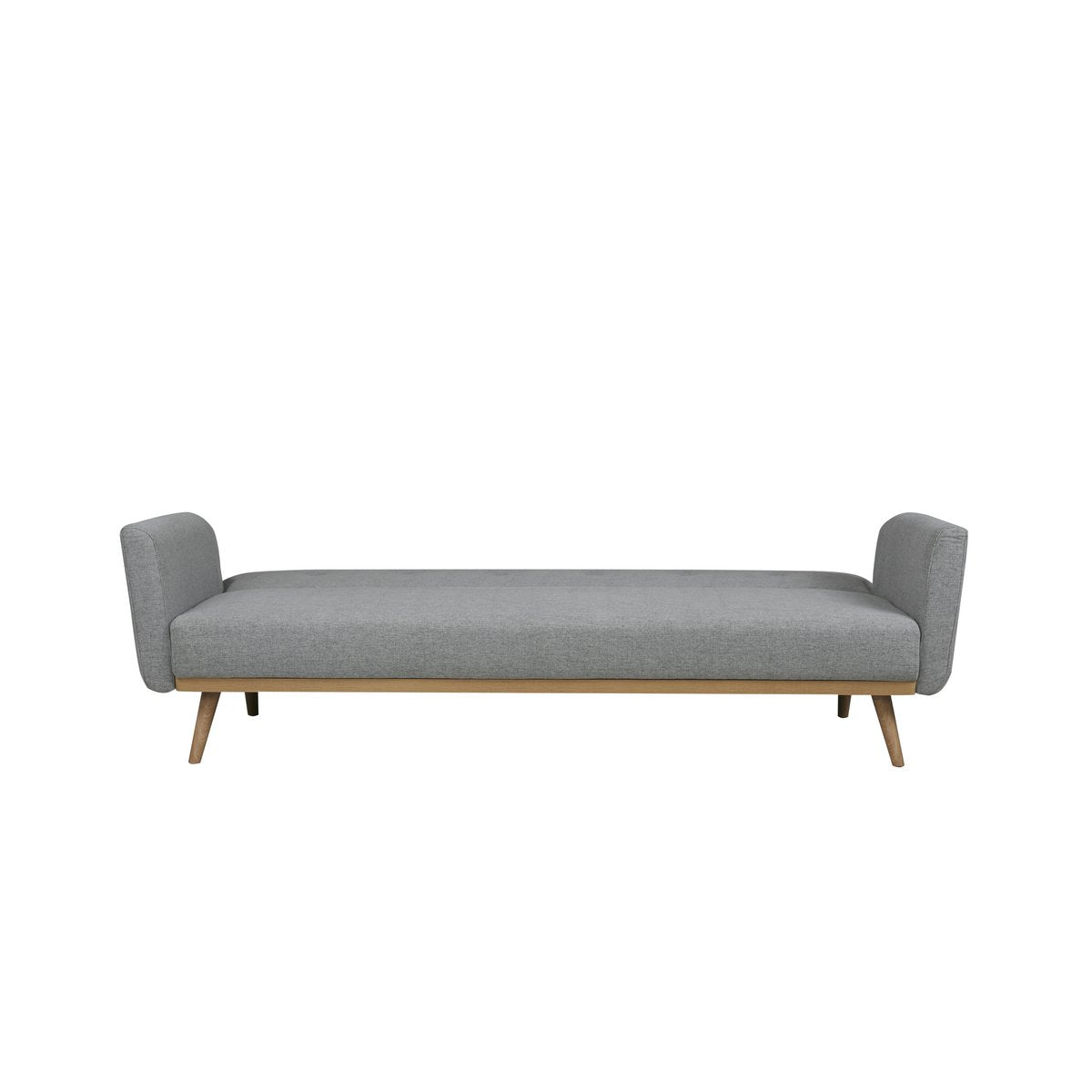 Sofa bed - Scandinavian - 212x85x79cm - Light gray/Natural