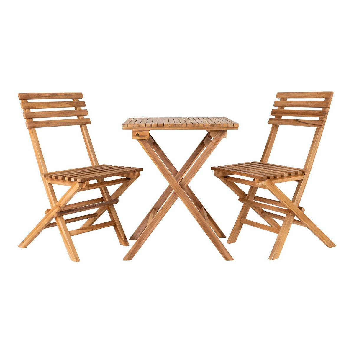 Café set 'Cuenca' - Café set, 2 chairs and 1 table - Natural