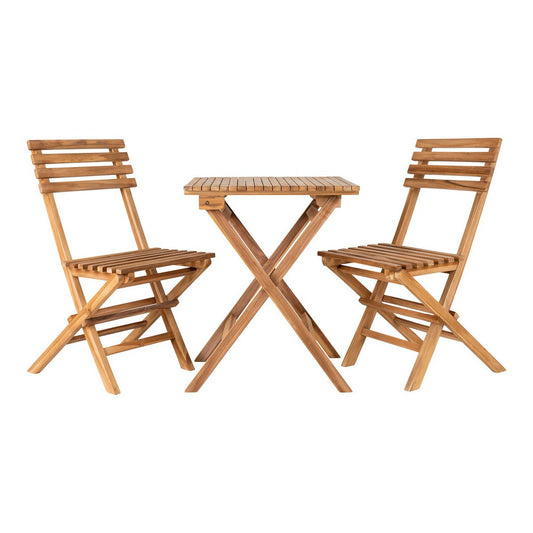 Caféset 'Cuenca' - Caféset, 2 Stoelen en 1 Tafel - Naturel