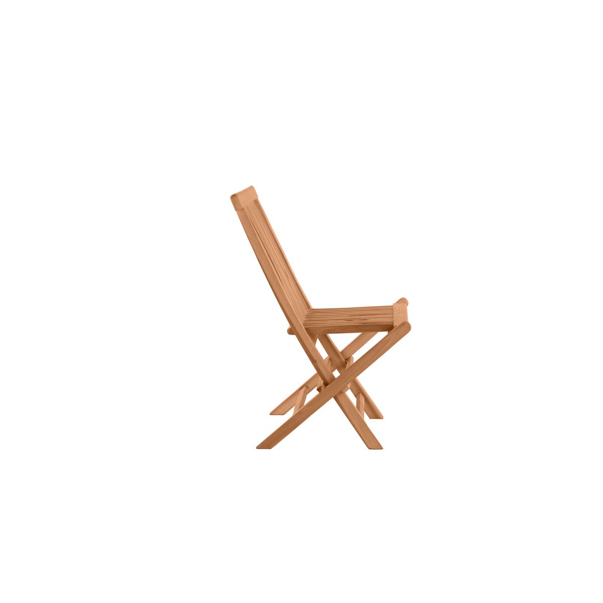 Garden chair - Set of 2 - Teak wood - 47x89x57cm - Natural