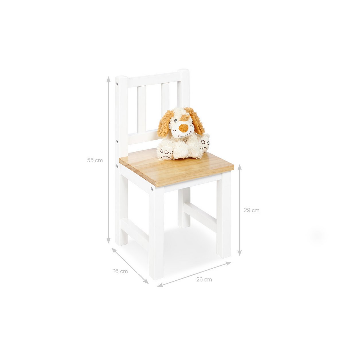 Highchair 'Fenna' - White/Natural