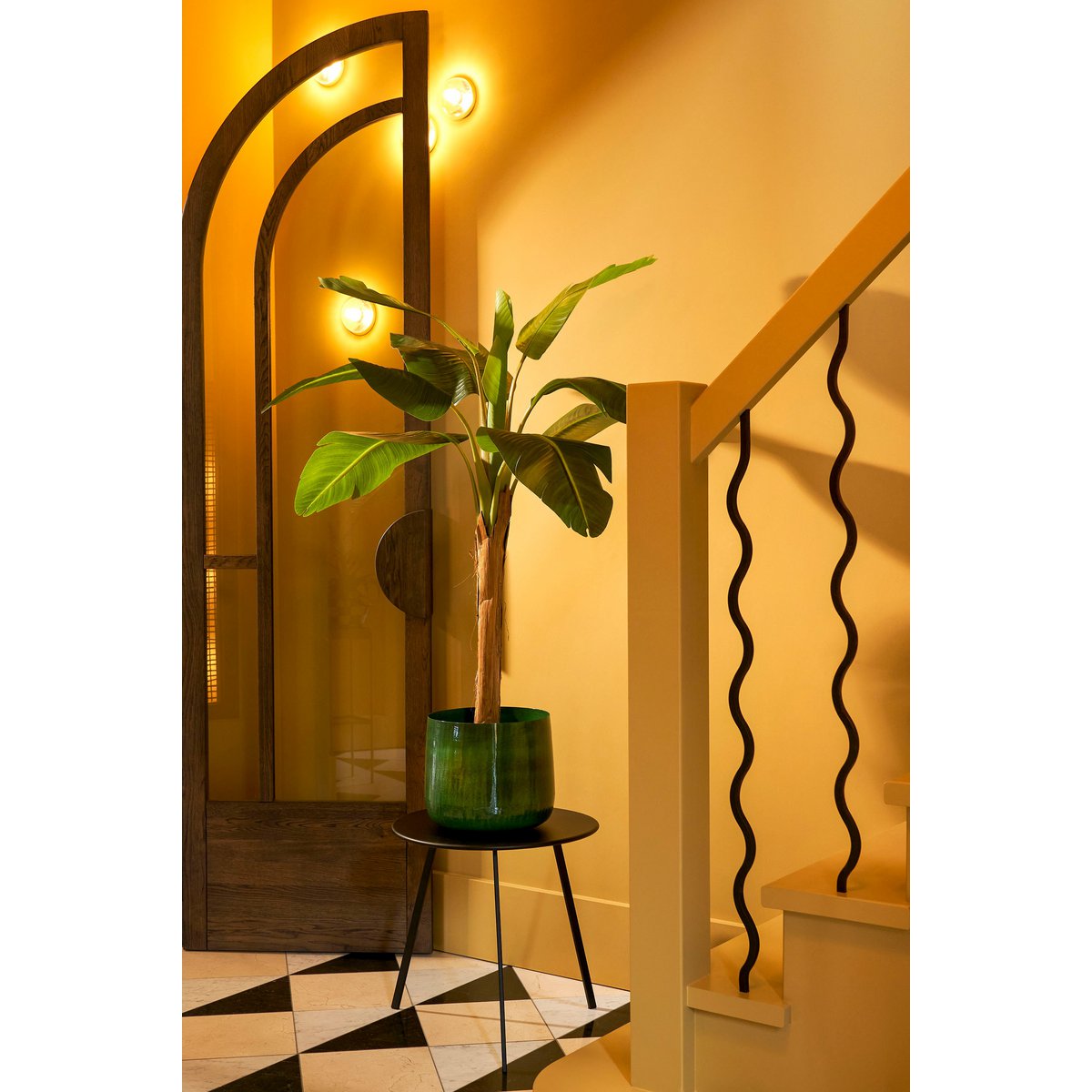 Artificial plant in Pot 'Banana Tree' - H155 x Ø90 cm - Green