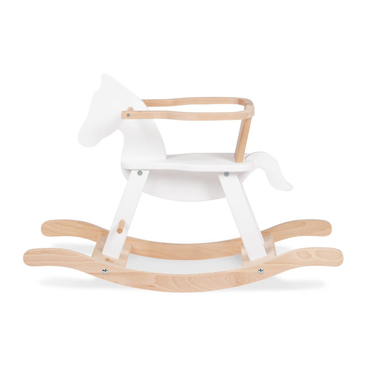 Rocking horse 'Pinolino' - White/Natural