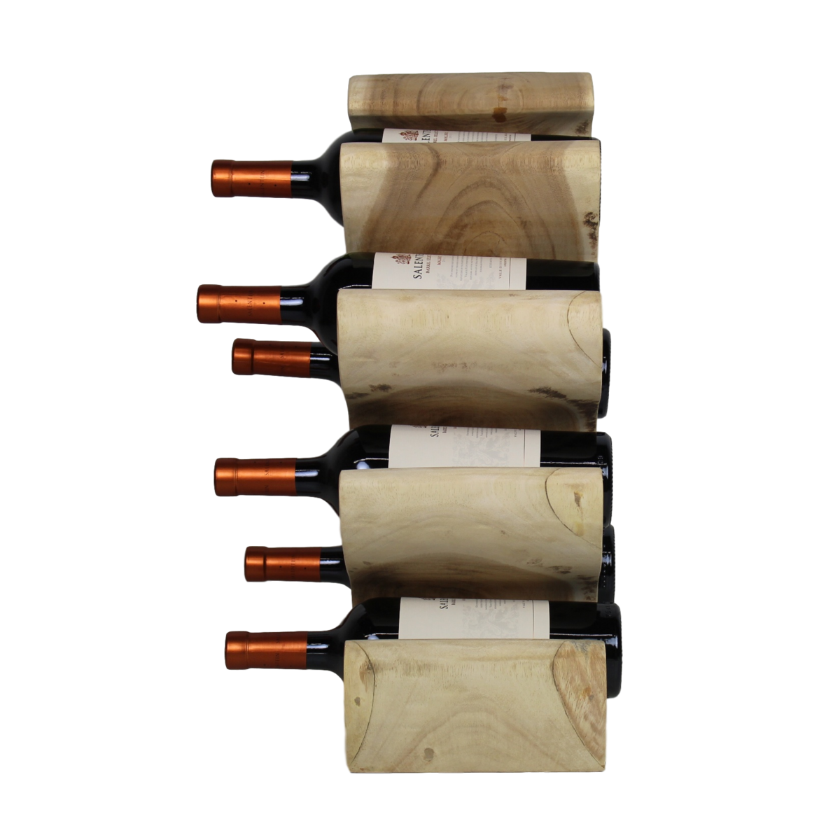 Bottle rack - 6 Bottles - Suarwood - Natural