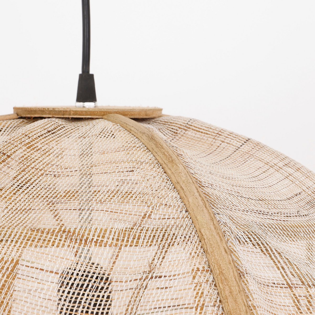 Hanging lamp 'Pella' - H44 x Ø45 cm - Linen - Beige