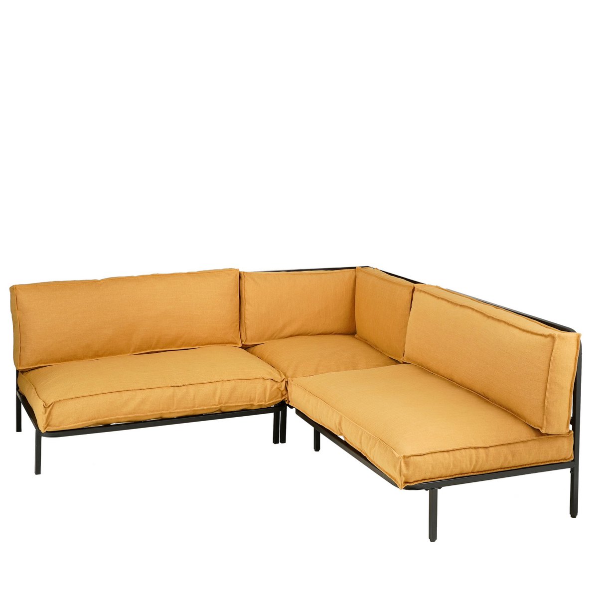 Loungebank 'Celo' - L122 x B83 x H78 cm - Metaal - Zwart