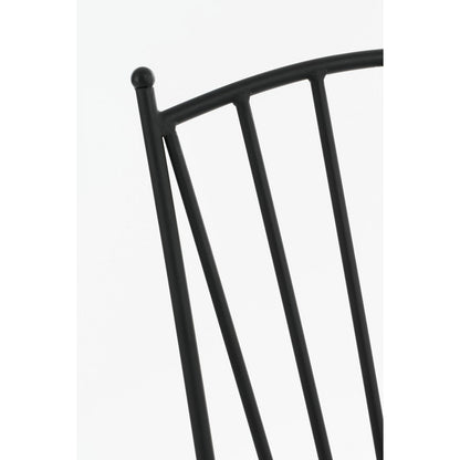 Bistro chair 'Cambria' - W40 x D52 x H88.5 cm - Metal - Black