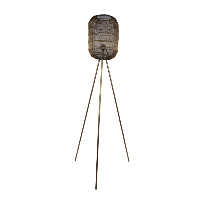 Floor lamp 'Marbella' - Ø40x158cm - Metal - Gold