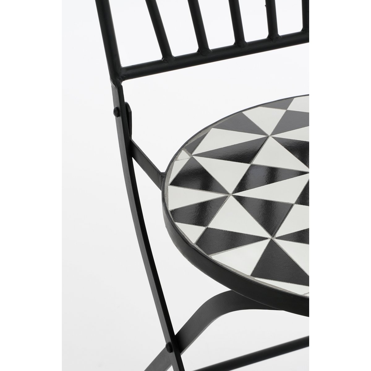 Bistro chair 'Cambria' - W40 x D52 x H88.5 cm - Metal - Black