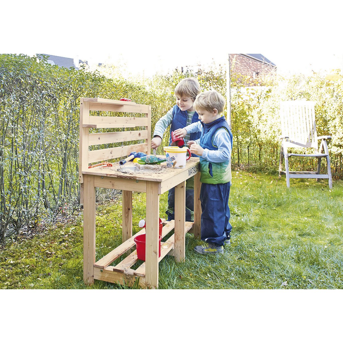 Mud kitchen 'Paul' - Natural