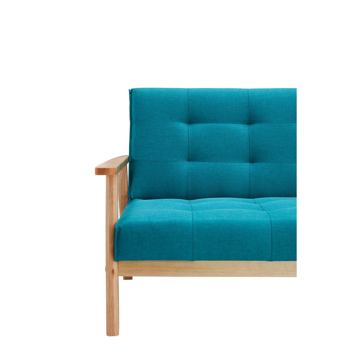 Sofa bed - Scandinavian - 190x85x81cm - Blue/Natural