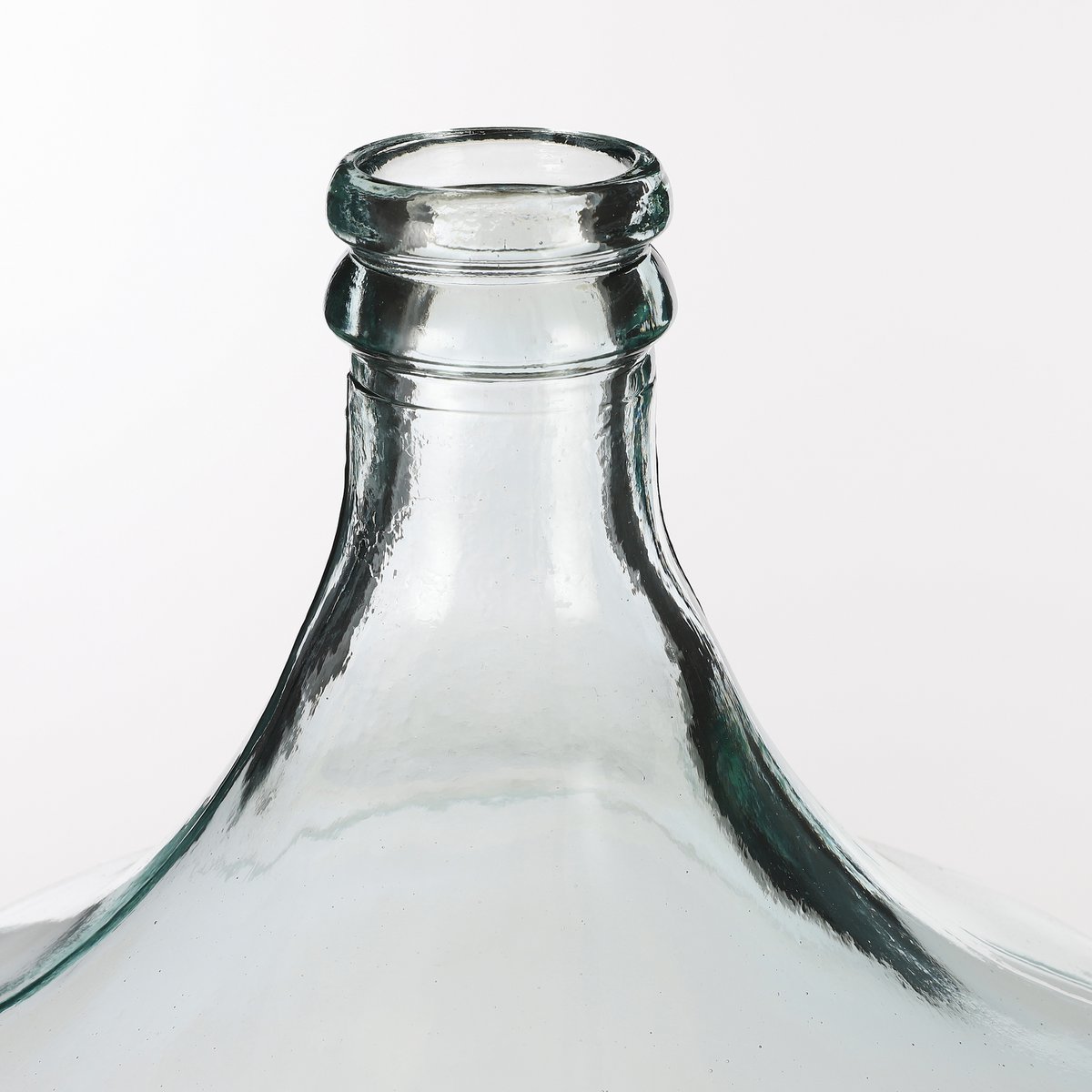 Bottle Vase 'Diego' - H56 x Ø40 cm - Recycled Glass - Transparent