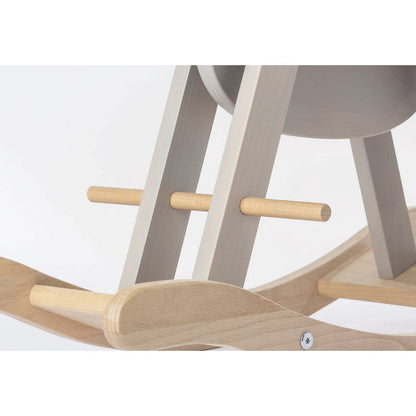 Rocking Horse with Ring 'Pinolino' - Grey/Natural