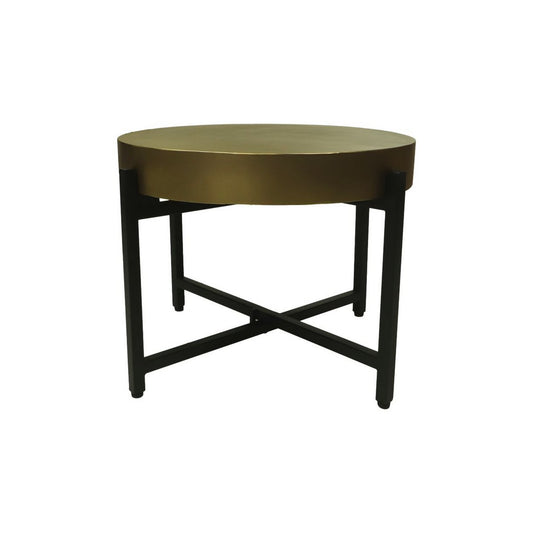 Coffee table - Ø50x40 - Metal - Gold/Black