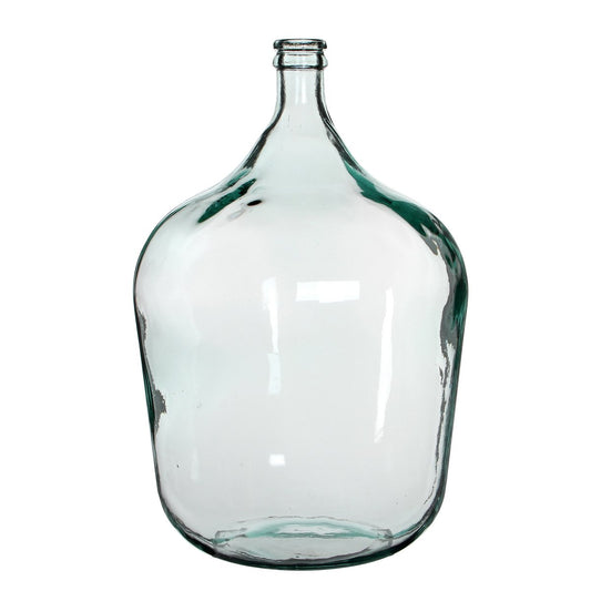 Bottle Vase 'Diego' - H56 x Ø40 cm - Recycled Glass - Transparent