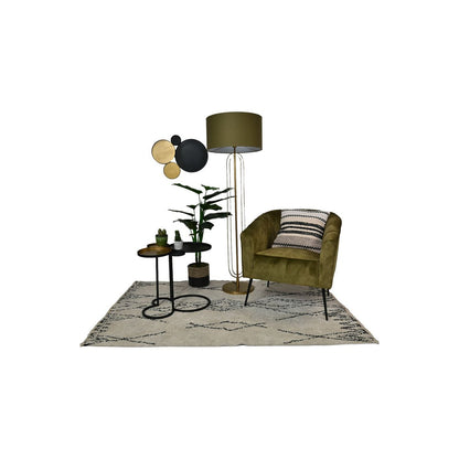 Side table - 61x53x50cm - Iron - Gold/Black