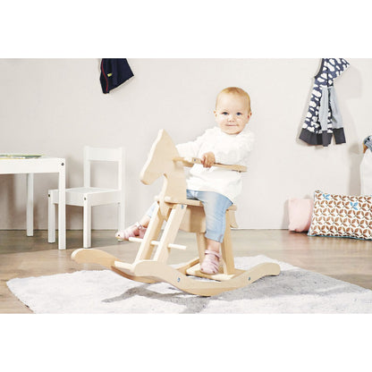 Rocking Horse with Ring 'Pinolino' - Natural