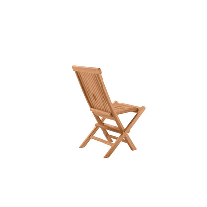 Garden chair - Set of 2 - Teak wood - 47x89x57cm - Natural