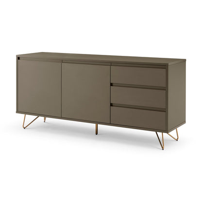 Sideboard - Skandinavisch - Grau/Gold