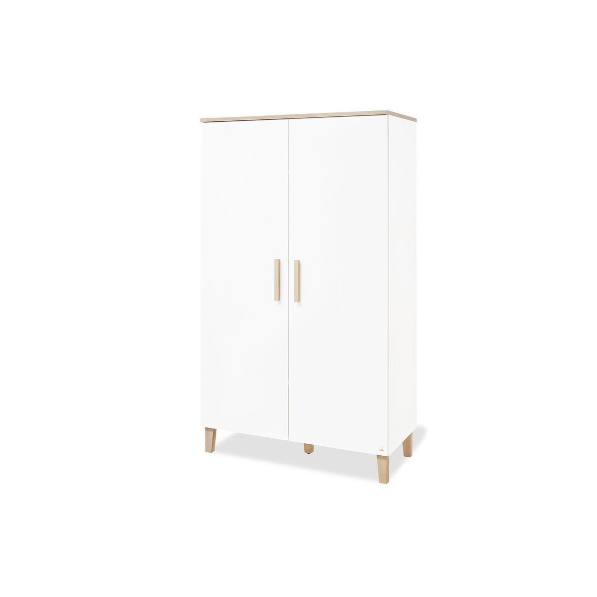 Wardrobe 'Lumi' - 2-door - White/Natural