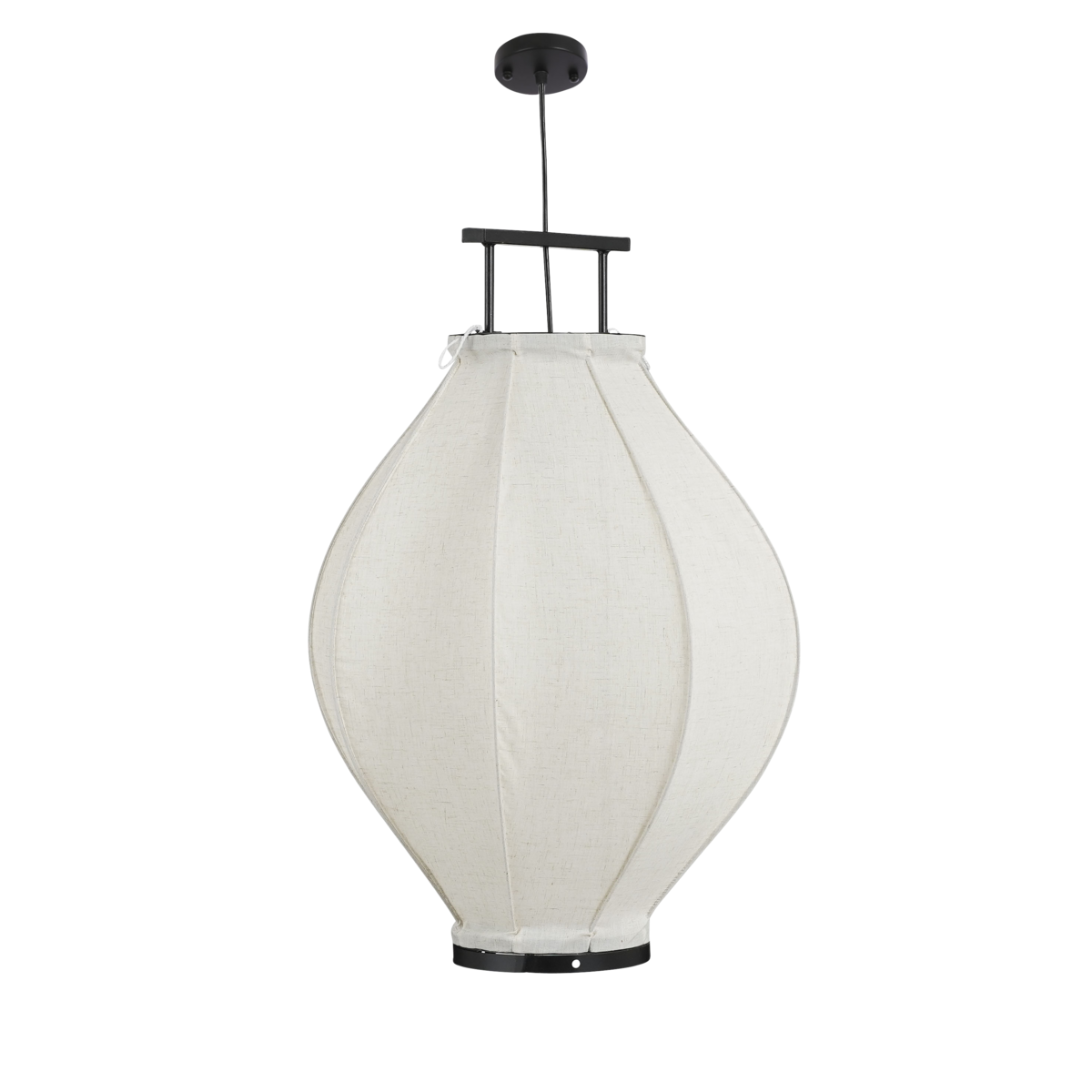 Hanging lamp 'Pego' - H73 x Ø54 cm - Linen - Off White