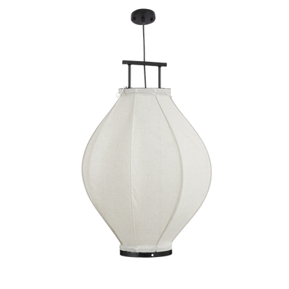 Hanging lamp 'Pego' - H73 x Ø54 cm - Linen - Off White