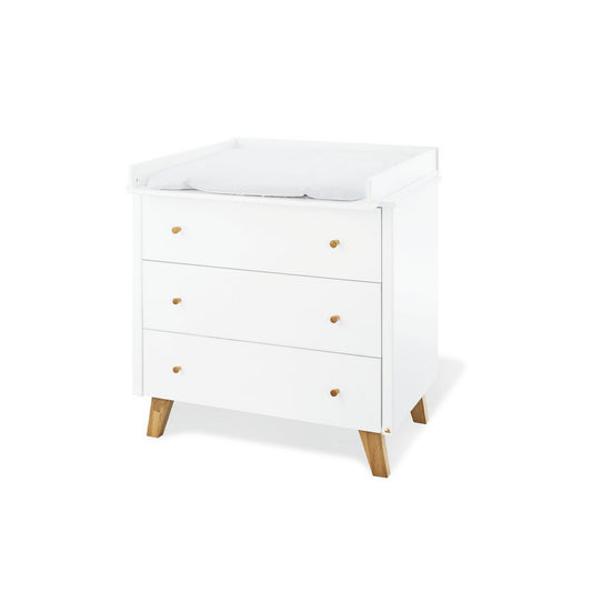 Chest of drawers 'Pan' - Wide - White/Natural