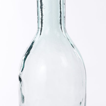 Bottle Vase 'Rioja' - H75 x Ø18 cm - Recycled Glass - Transparent