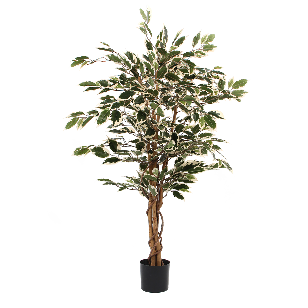 Künstliche Pflanze 'Ficus' - H110 x Ø70 cm - Grün Bunt