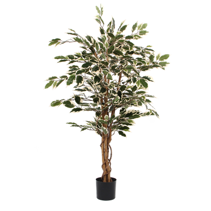 Künstliche Pflanze 'Ficus' - H110 x Ø70 cm - Grün Bunt