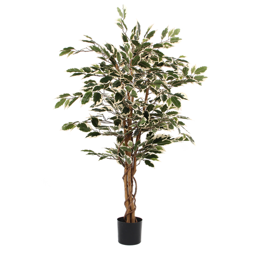 Artificial plant 'Ficus' - H110 x Ø70 cm - Green Variegated