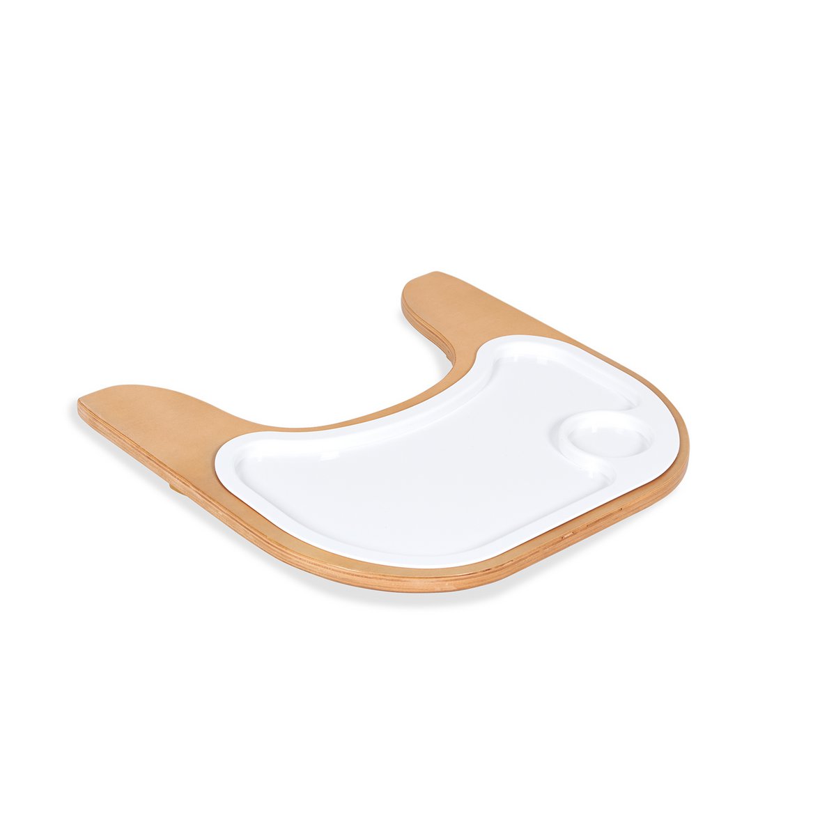 Step-up chair Tray 'Thilo' - White/Natural