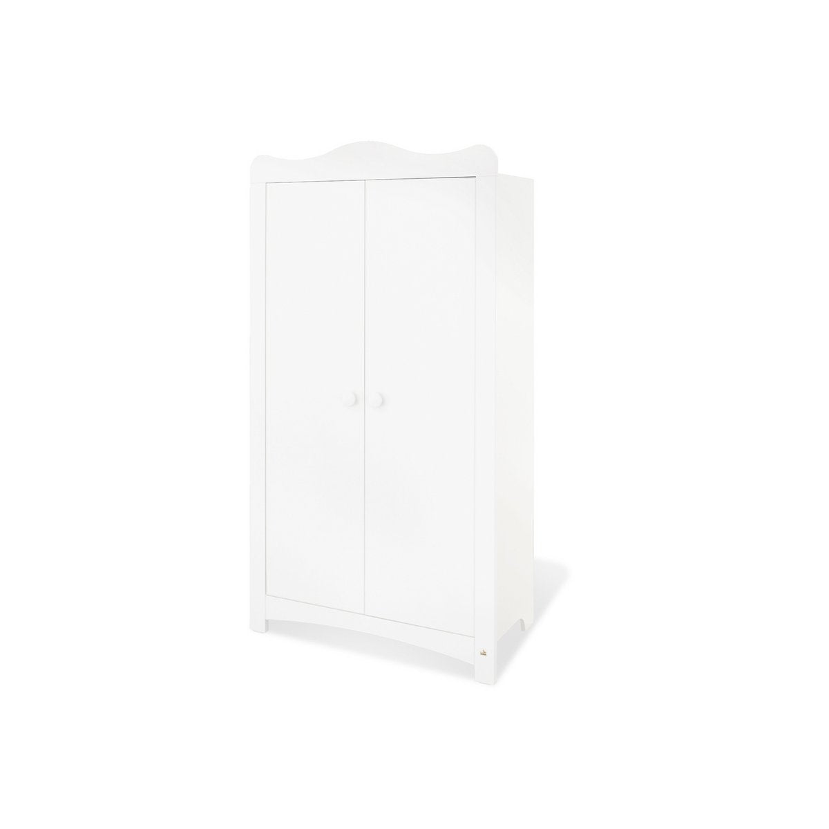 Children's room 'Florentina' - 4 parts: Bedstead/Extra Wide Chest of Drawers incl. Extra Wide Cupboard/2-door Wardrobe - White