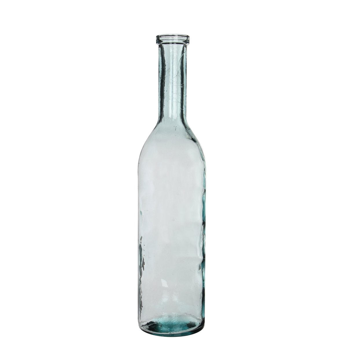 Bottle Vase 'Rioja' - H75 x Ø18 cm - Recycled Glass - Transparent