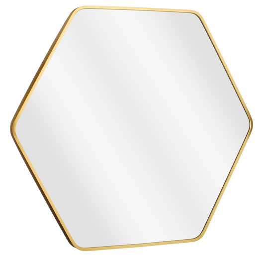 Wall mirror 'Rossi' - L80 x W71 cm - Metal - Gold