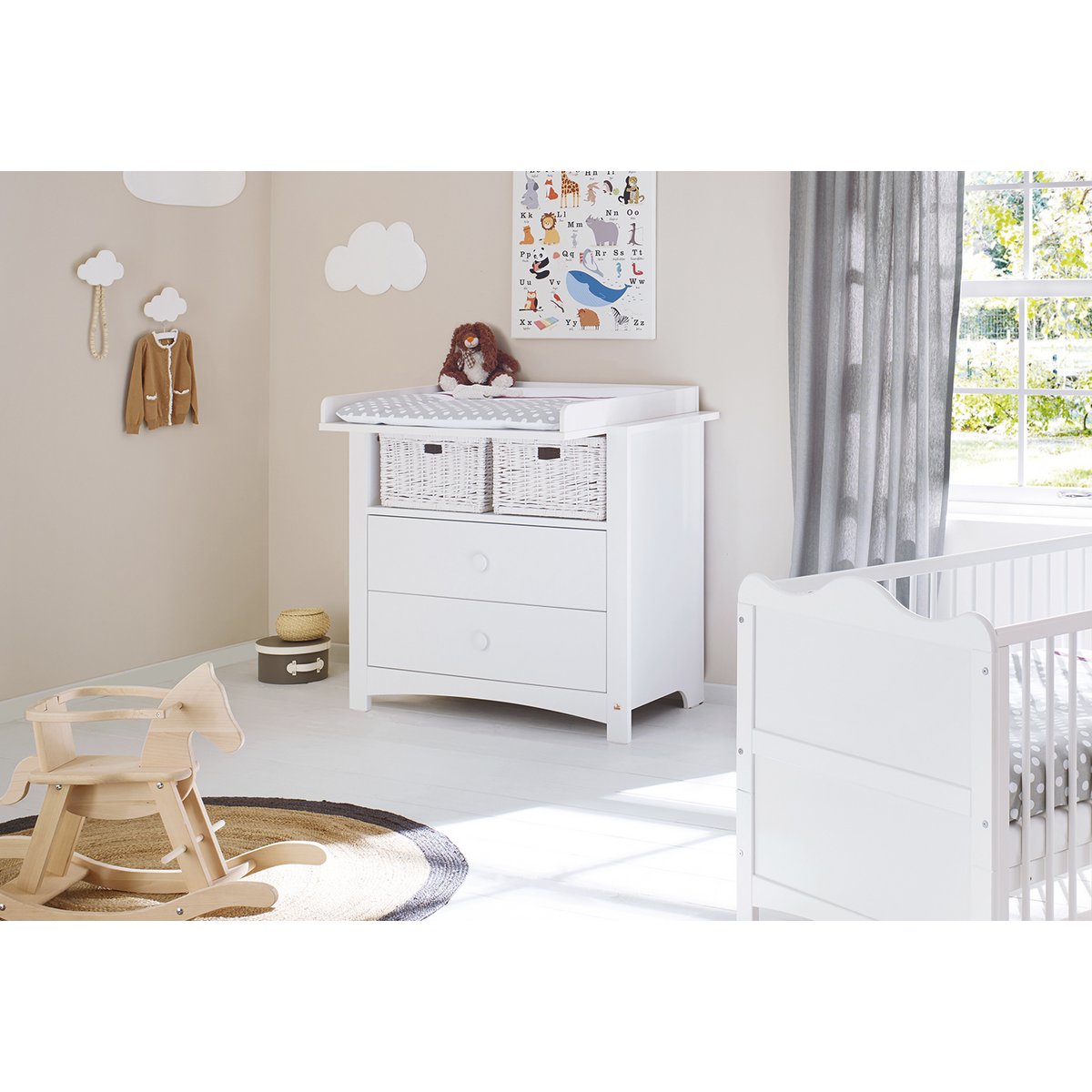 Chest of drawers 'Florentina' - Wide - White