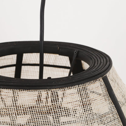 Hanging lamp 'Pella' - H58 x Ø33 cm - Linen - Off White