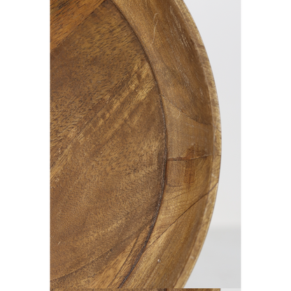 Side table 'Ventura' - 40x40cm - Mango wood/Metal - Natural/Black