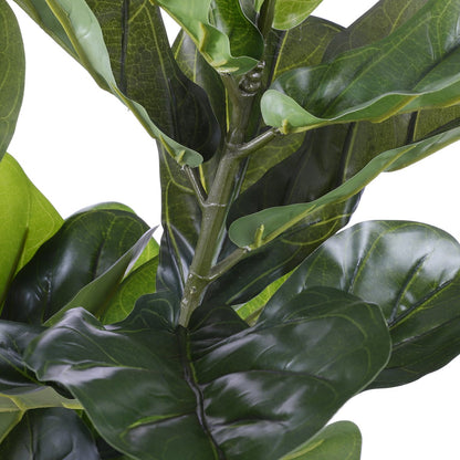 Kunstplant 'Ficus Lyrata' - H100 x Ø60 cm - Groen