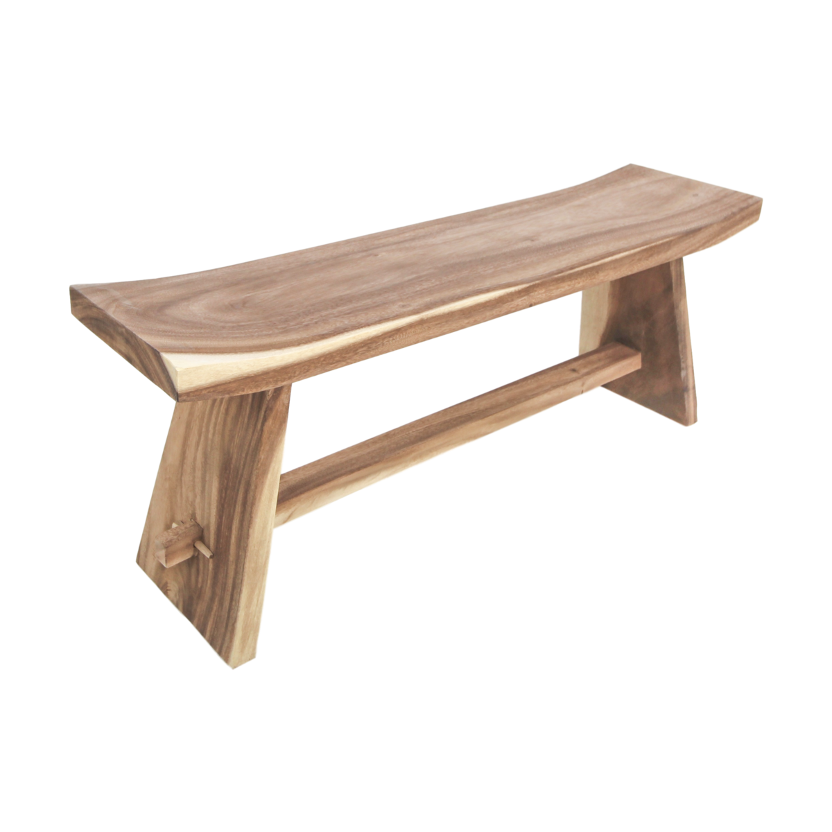 Decorative bench 'Osaka' - 120cm - Suarwood - Natural