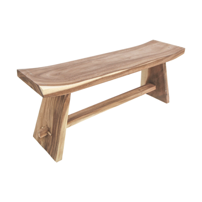 Decorative bench 'Osaka' - 120cm - Suarwood - Natural