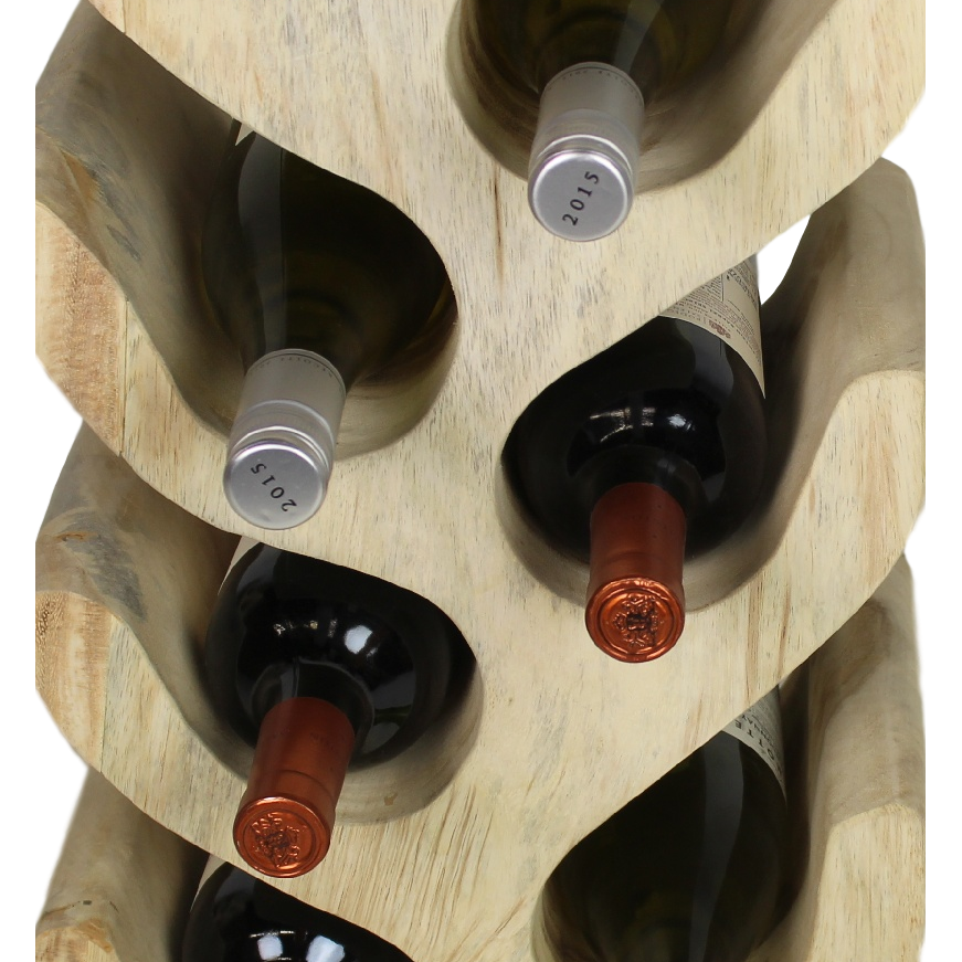 Bottle rack - 12 Bottles - Suarwood - Natural