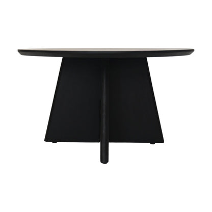 Coffee table with cross leg - 80x80x45cm - Mango wood - Black