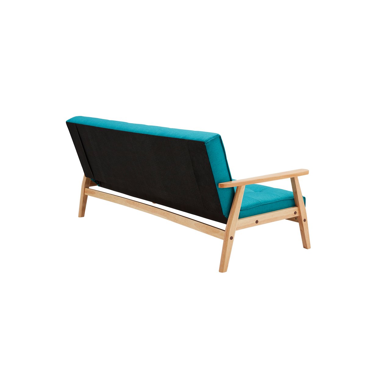 Sofa bed - Scandinavian - 190x85x81cm - Blue/Natural