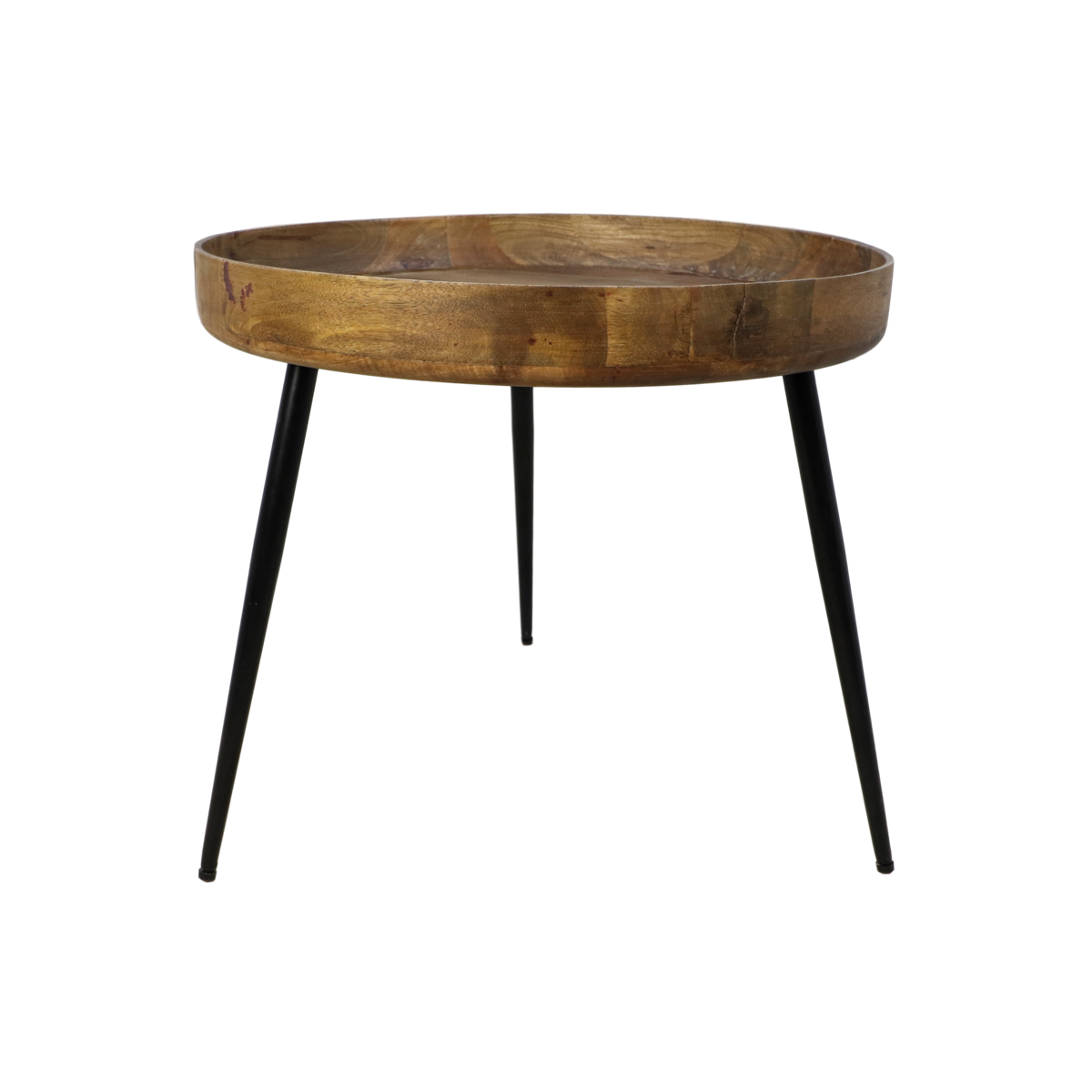 Side table 'Ventura' - 60x60cm - Mango wood/Iron - Natural